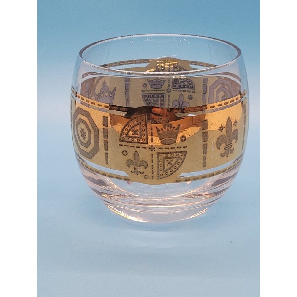Culver style vintage Roly Poly Whiskey Glasses